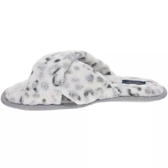 RACHEL Rachel Roy Women's Gift Set X-Band Plush Slipper and Cheetah Blanket Sz.M - Picture 3 of 9